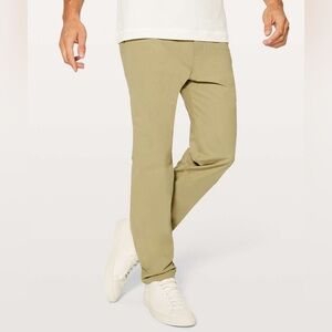 Like New Lululemon Commission Pant Slim Warpstreme 34" Tofino Sand
